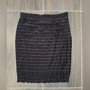 Banana Republic Black Skirt with Ruffles Size 4